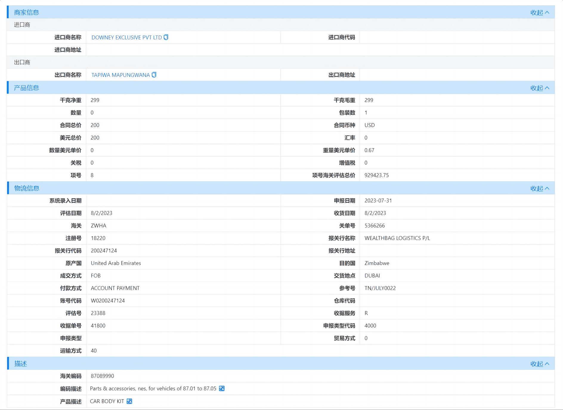 津巴布韦海关数据,海关数据,NO钱包官网海关数据